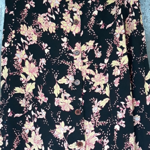 Free People floral button up Midi skirt - Picture 3 of 3